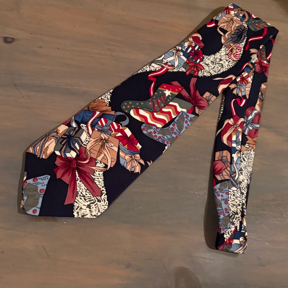 Christmas tie ZYLOS GEORGE MACHADO holiday silk tie